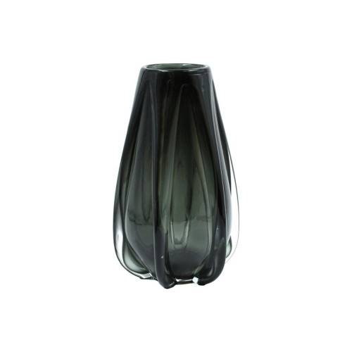 ΓΥΑΛΙΝΟ ΔΙΑΚΟΣΜΗΤΙΚΟ ΒΑΖΟ Fylliana FL1727 ΗΜΙΔΙΑΦΑΝΟ ΓΚΡΙ ΧΡΩΜΑ 15x26εκ