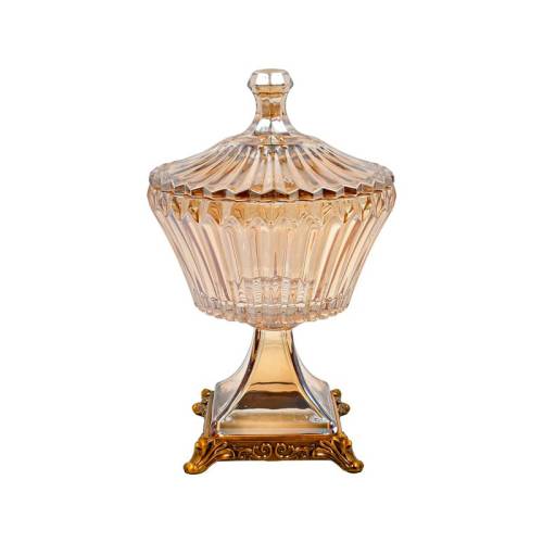 ΓΥΑΛΙΝΟ ΔΙΑΚΟΣΜΗΤΙΚΟ Fylliana FL1206 AMBER ΧΡΩΜΑ 18x29εκ