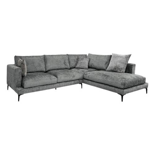 ΚΑΝΑΠΕΣ Fylliana Marcell ΔΕΞΙΑ ΓΩΝΙΑ ΓΚΡΙ ΜΕ ΑΝΟΙΧΤΟ ΓΚΡΙ ΜΑΞΙΛΑΡΙΑ 300x230x88εκ