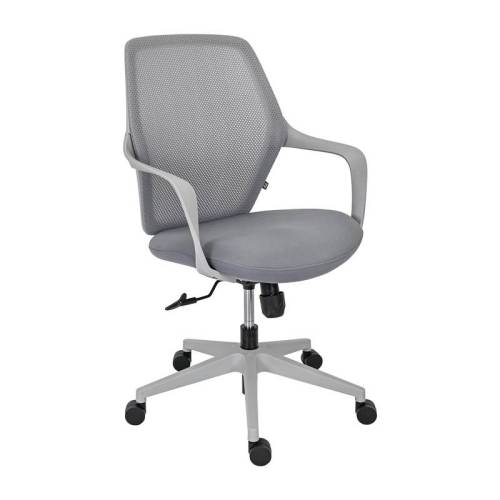 ΚΑΡΕΚΛΑ ΓΡΑΦΕΙΟΥ Fylliana FL921 ΓΚΡΙ ΥΦΑΣΜΑ ΓΚΡΙ ΣΚΕΛΕΤΟ 63x57x92-102εκ