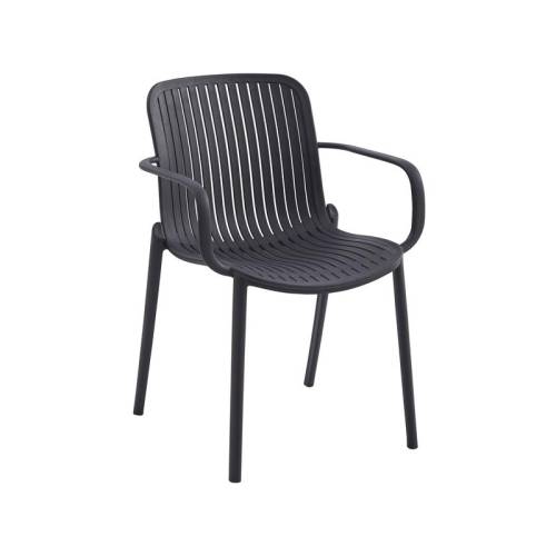 ΚΑΡΕΚΛΑ ΚΗΠΟΥ ΠΟΛΥΠΡΟΠΥΛΕΝΙΟΥ Fylliana "Iole" ΜΑΥΡΟ ΧΡΩΜΑ 58x57x82εκ