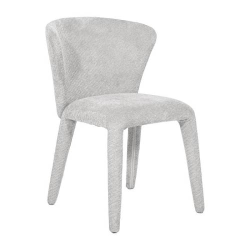 ΚΑΡΕΚΛΑ ΤΡΑΠΕΖΑΡΙΑΣ Fylliana "Brielle" ΜΕ ΥΦΑΣΜΑΤΙΝΗ ΕΠΕΝΔΥΣΗ ΓΚΡΙ ΠΑΓΟΥ ΧΡΩΜΑ 54x61x81εκ