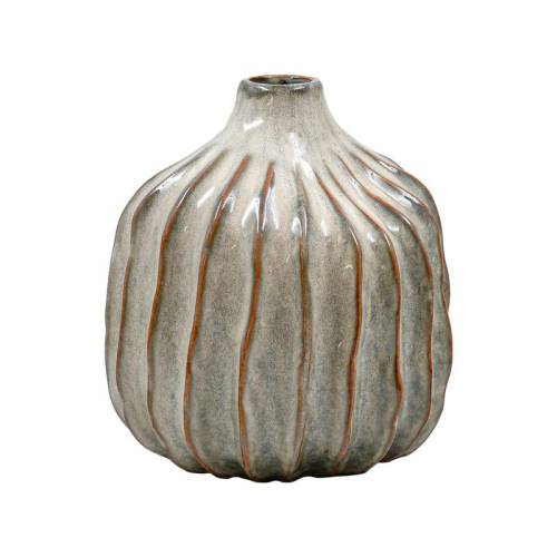 ΚΕΡΑΜΙΚΟ ΒΑΖΟ Fylliana FL269 ΠΡΑΣΙΝΟ-ΓΚΡΙ-ΧΡΥΣΟ ΧΡΩΜΑ 20x22εκ