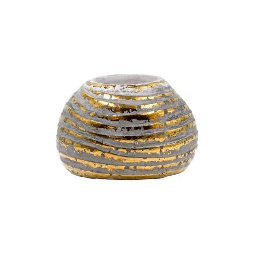 ΚΕΡΑΜΙΚΟ ΡΕΣΩ Fylliana FL10326 ΓΚΡΙ-ΧΡΥΣΟ ΧΡΩΜΑ 12x8εκ