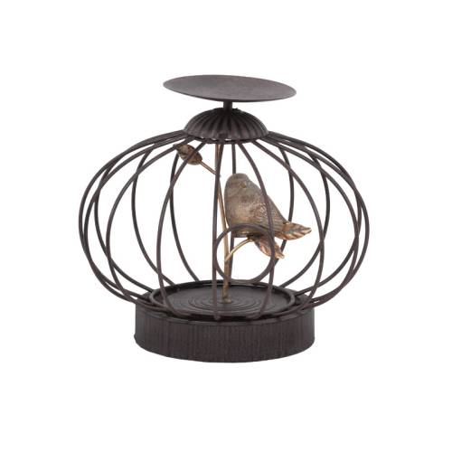 ΜΕΤΑΛΛΙΚΟ ΚΗΡΟΠΗΓΙΟ "ΚΛΟΥΒΙ" Fylliana ΜΠΕΖ 16x16x24εκ