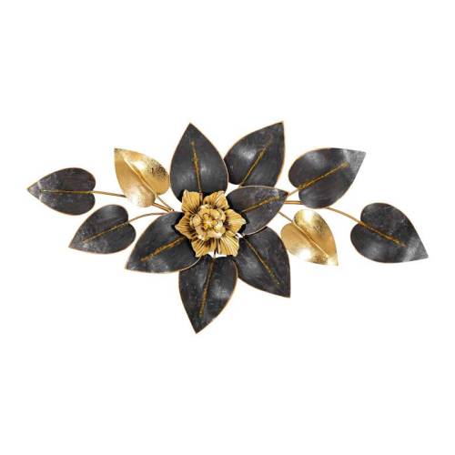 ΜΕΤΑΛΛΙΚΟ ΔΙΑΚΟΣΜΗΤΙΚΟ ΤΟΙΧΟΥ Fylliana FL1113 ΜΑΥΡΟ-ΧΡΥΣΟ ΧΡΩΜΑ 88x6x49εκ