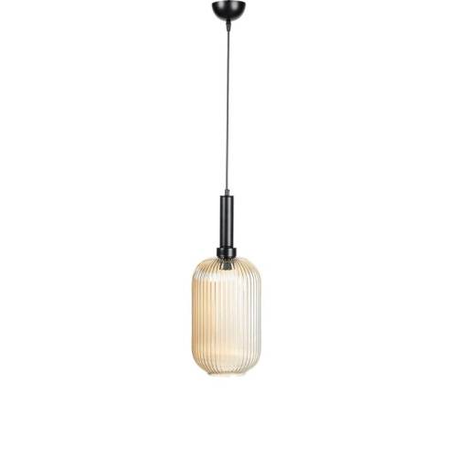 ΜΟΝΟΦΩΤΟ ΚΡΕΜΑΣΤΟ ΦΩΤΙΣΤΙΚΟ ΟΡΟΦΗΣ Fylliana AMBER ΓΥΑΛΙ ΧΡΩΜΑ Ε27 20x32εκ