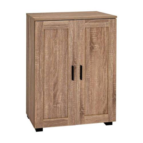 ΠΑΠΟΥΤΣΟΘΗΚΗ Fylliana "Cubo" ΜΕ 4 ΡΑΦΙΑ ΧΡΩΜΑ GREY OAK 60x33x84εκ