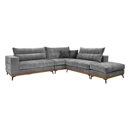 ΠΟΛΥΜΟΡΦΙΚΟΣ ΚΑΝΑΠΕΣ Fylliana Bellagio ΓΚΡΙ ΜΕ ΣΚΟΥΡΟ ΓΚΡΙ ΜΑΞΙΛΑΡΙΑ 300x300xεκ