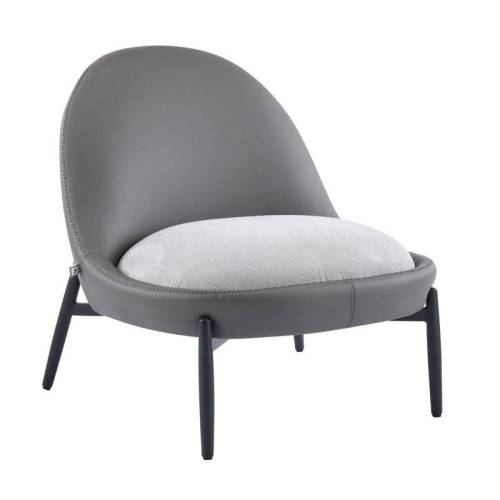 ΠΟΛΥΘΡΟΝΑ Fylliana FL829 ΓΚΡΙ ΥΦΑΣΜΑ ΜΕ ΜΕΤΑΛΛΙΚΑ ΠΟΔΙΑ 74x84x80εκ