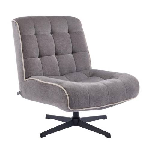 ΠΟΛΥΘΡΟΝΑ ΠΕΡΙΣΤΡΕΦΟΜΕΝΗ Fylliana FL820 ΓΚΡΙ ΥΦΑΣΜΑ ΜΕ ΜΕΤΑΛΛΙΚΑ ΠΟΔΙΑ 71x82x86εκ