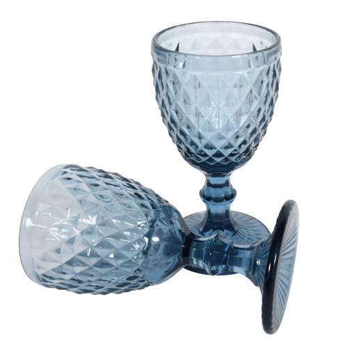 ΣΕΤ 6 ΓΥΑΛΙΝΑ ΠΟΤΗΡΙΑ ΚΡΑΣΙΟΥ Fylliana ΜΠΛΕ