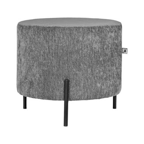 ΣΤΡΟΓΓΥΛΟ ΣΚΑΜΠΟ Fylliana New Lux ΓΚΡΙ ΧΡΩΜΑ 46x46x43εκ