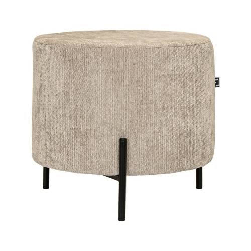 ΣΤΡΟΓΓΥΛΟ ΣΚΑΜΠΟ Fylliana New Lux ΜΠΕΖ ΧΡΩΜΑ 46x46x43εκ