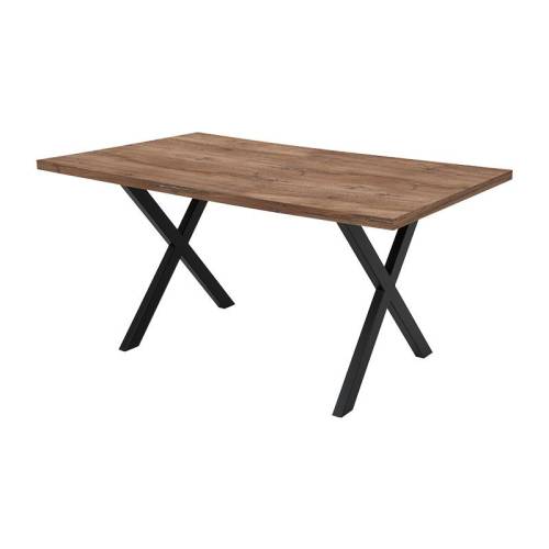 ΤΡΑΠΕΖΙ ΤΡΑΠΕΖΑΡΙΑΣ Fylliana "Alfa" FLAGSTAFF ΕΠΙΦΑΝΕΙΑ ΜΕ ΜΑΥΡΗ ΒΑΣΗ 140x90x75εκ fps