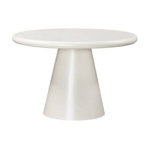 ΤΡΑΠΕΖΙ ΤΡΑΠΕΖΑΡΙΑΣ Fylliana Concretto ΣΤΡΟΓΓΥΛΟ ΛΕΥΚΟ ΜΕ ΥΦΗ ΤΣΙΜΕΝΤΟΥ ΧΡΩΜΑ 120x76 εκ