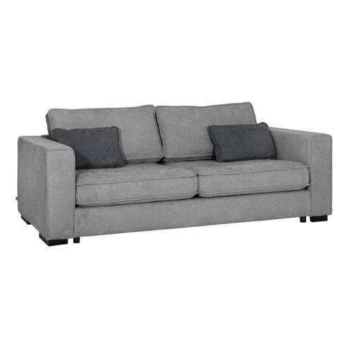 ΤΡΙΘΕΣΙΟΣ ΚΑΝΑΠΕΣ Huelva ΓΚΡΙ ΥΦΑΣΜΑ 231x93x86εκ