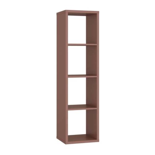 ΒΙΒΛΙΟΘΗΚΗ MONTARO TERRACOTTA ΧΡΩΜΑ 39x33x142εκ