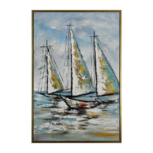 ΠΙΝΑΚΑΣ ΣΕ ΚΑΜΒΑ Fylliana FL791 ΛΕΥΚΟ-ΚΑΦΕ 60x90εκ