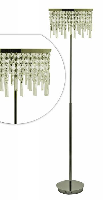 Επιδαπέδιο Φωτιστικό Κρυστάλινο Οβαλ Καπέλο  KR205