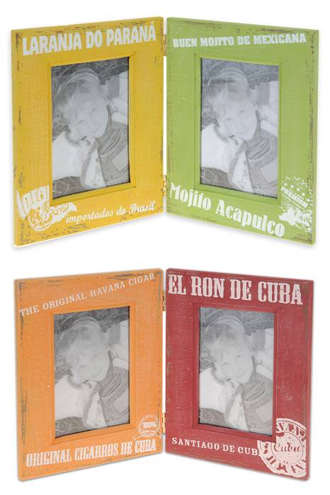 Διπλή Ξύλινη Φωτογραφοθήκη σε 2 Χρωμάτα  CF788