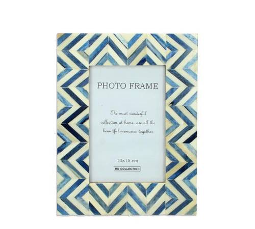 Φωτο/θήκη από κόκκαλο & γεωμ. σχέδιο 10x15cm WER-2682