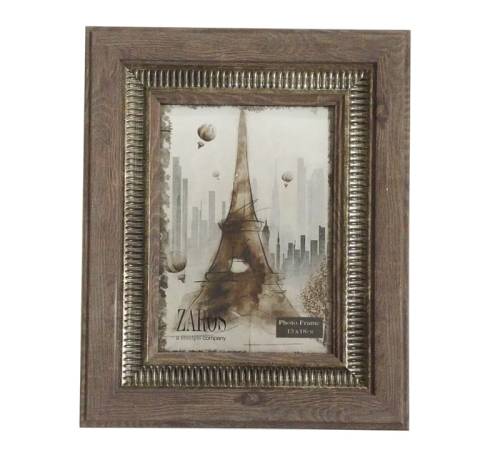 Φωτογραφοθήκη polysterene (13x18cm) σε καφέ/χρυσο KO154
