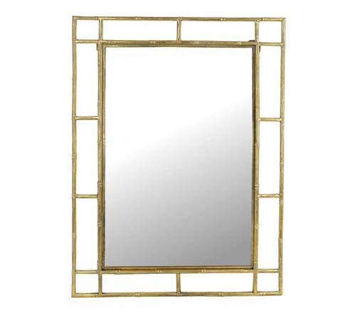 Καθρέπτης με χρυσή μετ/κή κορνιζα σχ.Bamboo,70x100cm XET-2602