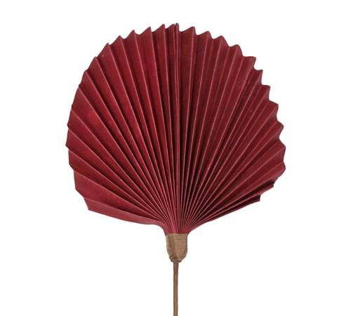 Διακοσμητικό φύλλο φοίνικα, μπορντώ 25x75cm KAL-1207