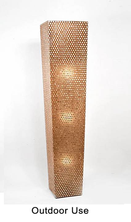 Φωτιστικό Δαπέδου με Κασπώ από  Fiberglass με  3 φώτα WK151