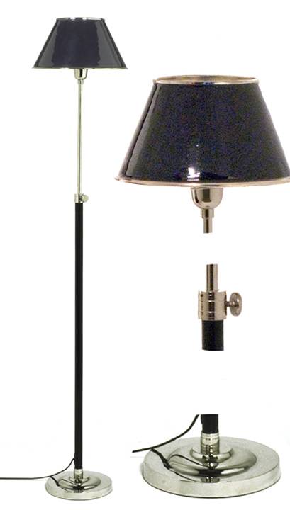 Επιδαπέδιο Φωτιστικό Πτυσσόμενη Βάση Νίκελ/Σμάλτος 160cm BR255