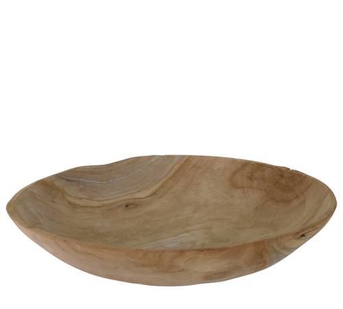 Διακοσμητικό μπόλ απο ρίζα ΤΕΑΚ, δ.40x9cm HE506