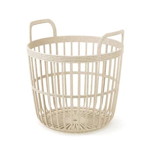 ZOE BASKET ECO WOOD ΚΡΕΜ ΠΛΑΣΤΙΚΟ ΚΑΛΑΘΙ Φ40Χ37ΕΚ