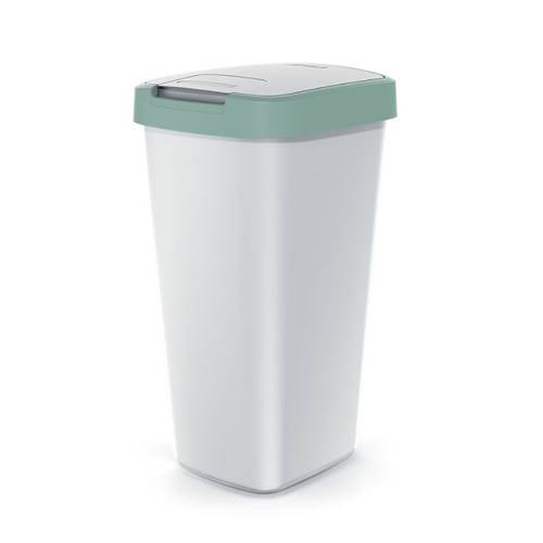COMPACTA Q ΑΝΟΙΧΤΟ ΠΡΑΣΙΝΟ ΓΚΡΙ ΠΛΑΣΤΙΚΟΣ ΚΑΔΟΣ 25LT 29Χ26Χ52ΕΚ