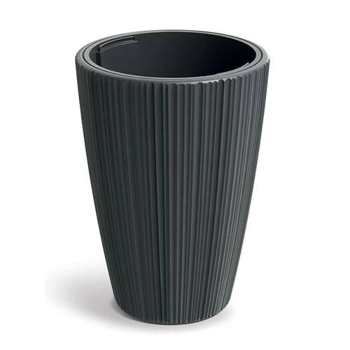 ORO ROUND ΣΚΟΥΡΟ ΓΚΡΙ ΠΛΑΣΤΙΚΟ ΚΑΣΠΩ Φ30Χ40ΕΚ