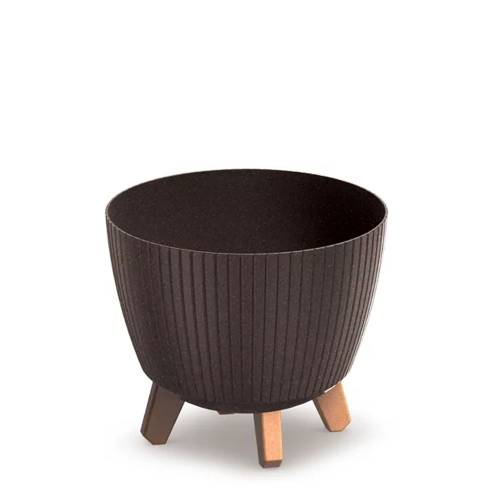 LAMIA ECO WOOD ΚΑΦΕ ΧΡΩΜΑ ΠΛΑΣΤΙΚΟ ΚΑΣΠΩ Φ23.5Χ21ΕΚ