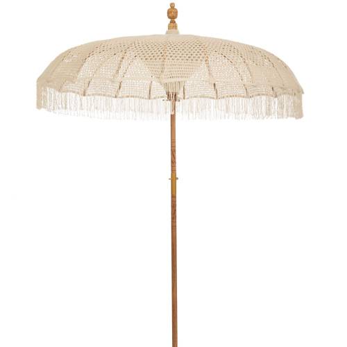 ΟΜΠΡΕΛΑ ΜΑΚΡΑΜΕ ΛΕΥΚΗ Φ185ΕΚ BALI (ΥΨΟΣ 170 260 ΕΣΩΤΕΡΙΚΟ 210ΕΚ.)