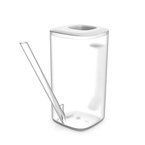 ΔΙΑΦΑΝΟ ΛΕΥΚΟ ΠΛΑΣΤΙΚΟ ΠΟΤΙΣΤΗΡΙ 24Χ10.5Χ21ΕΚ