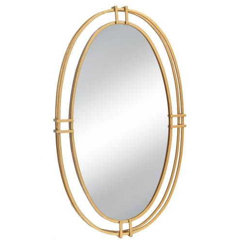 ΧΡΥΣΟΣ ΜΕΤΑΛΛΙΚΟΣ ΟΒΑΛ ΚΑΘΡΕΦΤΗΣ ΤΟΙΧΟΥ 52Χ5Χ87ΕΚ