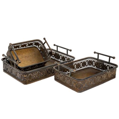 ΣΕΤ 3 ΜΑΥΡΟΣ ΜΕΤΑΛΛΙΚΟΣ ΔΙΣΚΟΣ ΜΕ ΧΕΡΟΥΛΙΑ 38Χ26Χ11  31,5Χ21Χ11  24Χ16Χ11ΕΚ