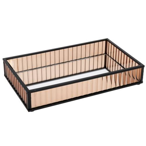 ΜΕΛΙ ΓΥΑΛΙΝΟΣ ΔΙΣΚΟΣ 15Χ25 ΕΚ ΜΕ ΚΑΘΡΕΠΤΗ ΚΑΙ ΜΑΥΡΕΣ ΜΕΤΑΛΛΙΚΕΣ ΓΩΝΙΕΣ