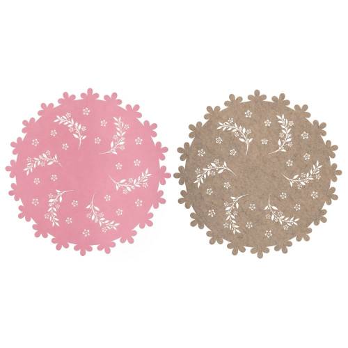 ΡΟΖ ΚΑΦΕ ΤΣΟΧΙΝΟ ΣΟΥΠΛΑ 2 ΧΡΩΜΑΤΑ 35X35X0,3ΕΚ