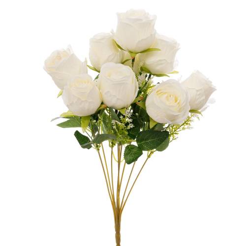 ΛΕΥΚΟ ΜΠΟΥΚΕΤΟ ΜΕ 9 ΤΡΙΑΝΤΑΦΥΛΛΑ 40ΕΚ