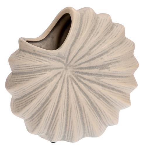 ΓΚΡΙ-ΜΠΕΖ ΚΕΡΑΜΙΚΟ ΒΑΖΟ ΚΟΧΥΛΙ 20Χ11Χ20ΕΚ