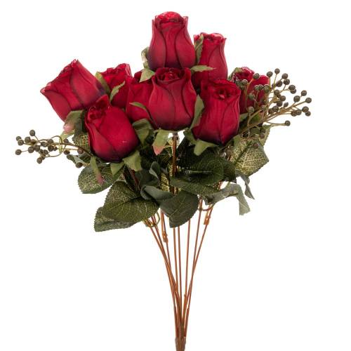 ΚΟΚΚΙΝΟ ΜΠΟΥΚΕΤΟ ΜΕ 9 ΤΡΙΑΝΤΑΦΥΛΛΑ 50ΕΚ