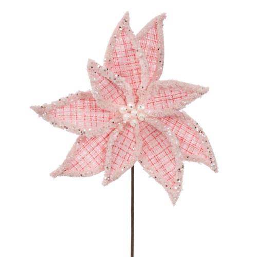 ΡΟΖ ΚΑΡΩ ΑΛΕΞΑΝΔΡΙΝΟ ΜΕ ΑΣΗΜΙ GLITTER 60EK