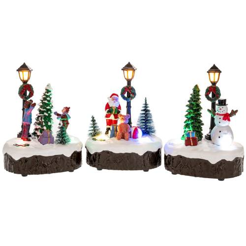 ΣΕΤ 3 ΣΚΗΝΙΚΟ ΜΕ ΦΩΣ 10Χ7Χ13ΕΚ 3 ΣΧΕΔΙΑ ΜΠΑΤΑΡΙΑΣ