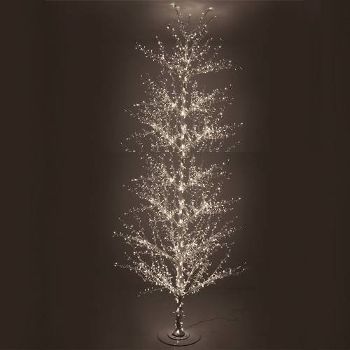 ΛΕΥΚΟ ΦΩΤΙΖΟΜΕΝΟ ΔΕΝΤΡΟ 380ΕΚ ΜΕ 2080 LED ΛΑΜΠΑΚΙΑ ΘΕΡΜΟ ΛΕΥΚΟ ΣΕ ΛΕΥΚΗ ΜΕΤΑΛΛΙΚΗ ΒΑΣΗ