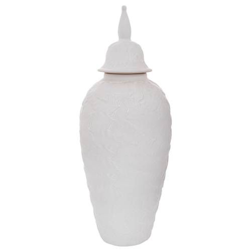 ΛΕΥΚΟ ΚΕΡΑΜΙΚΟ ΒΑΖΟ ΜΕ ΚΑΠΑΚΙ 17Χ44ΕΚ