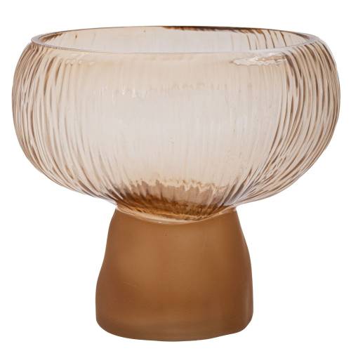 ΜΕΛΙ ΓΥΑΛΙΝΟ ΒΑΖΟ ΜΕ ΜΑΤ ΚΑΦΕ ΒΑΣΗ Φ20Χ19ΕΚ